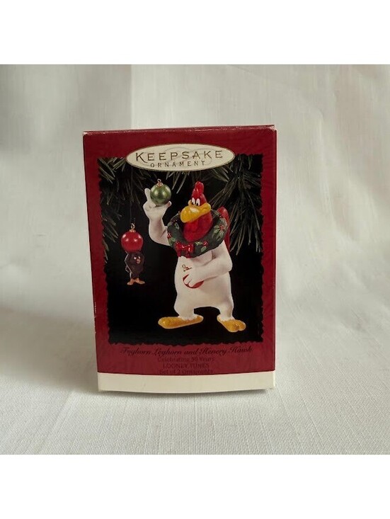Hallmark Other - Hallmark 1996 Keepsake Ornament Looney Tunes Foghorn Leghorn and Henery Hawk (2)
